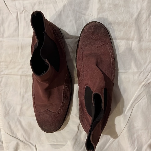 Beautiful Italian suede deep pink boots - Picture 5 of 5